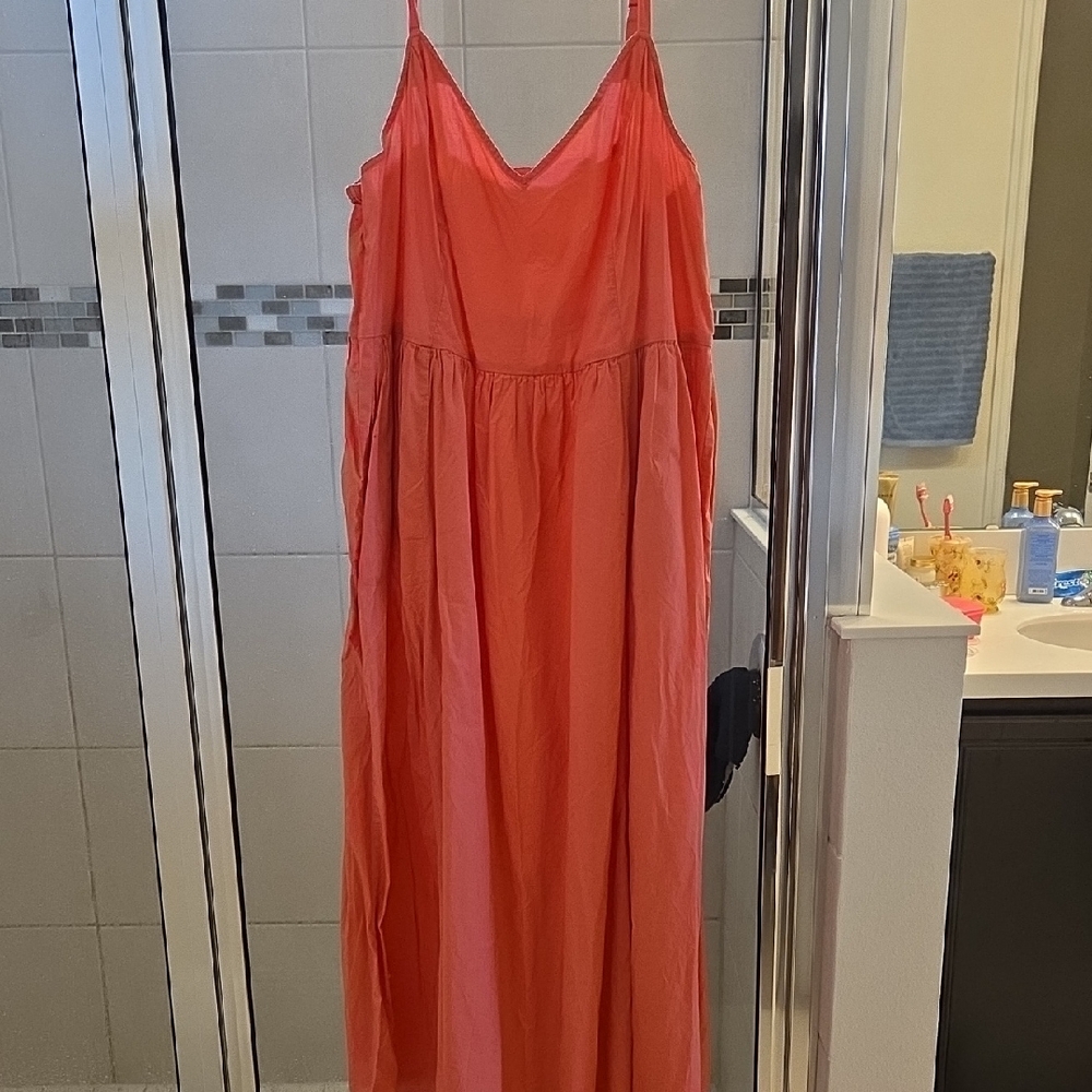 Strappy Maxi Dress With Pockets.